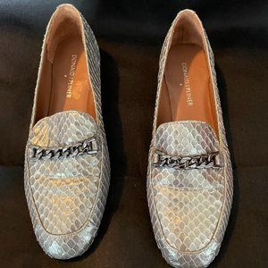 Donald J Pliner Metallic Snake Print
